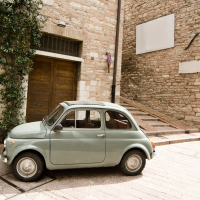 Classic vintage car tour in Val d’Orcia
