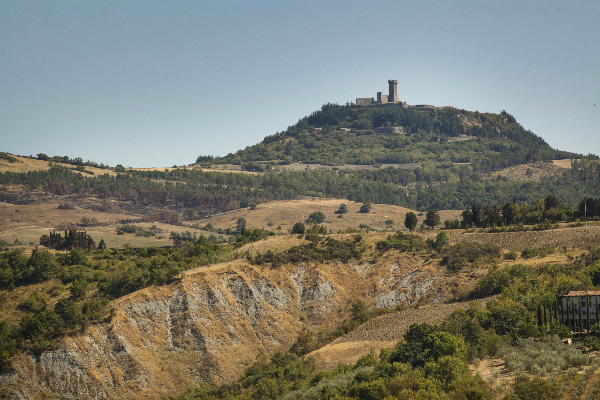 View over the Fortress of Radicofani