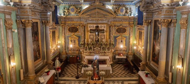 Interior de la Iglesia de Jesús en Castiglion Fiorentino