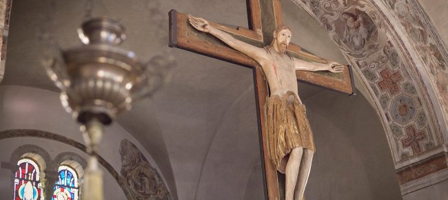 Crucifix en bois de l'Abbaye de San Salvatore