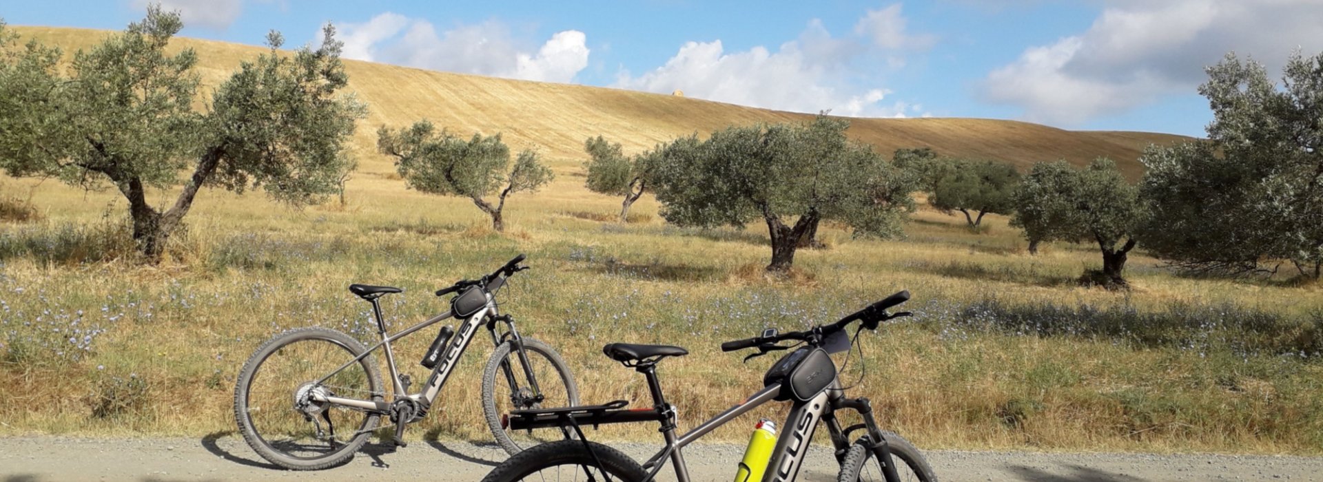 E-bike experience durante il tour nella campagna toscana di Casale Marittimo