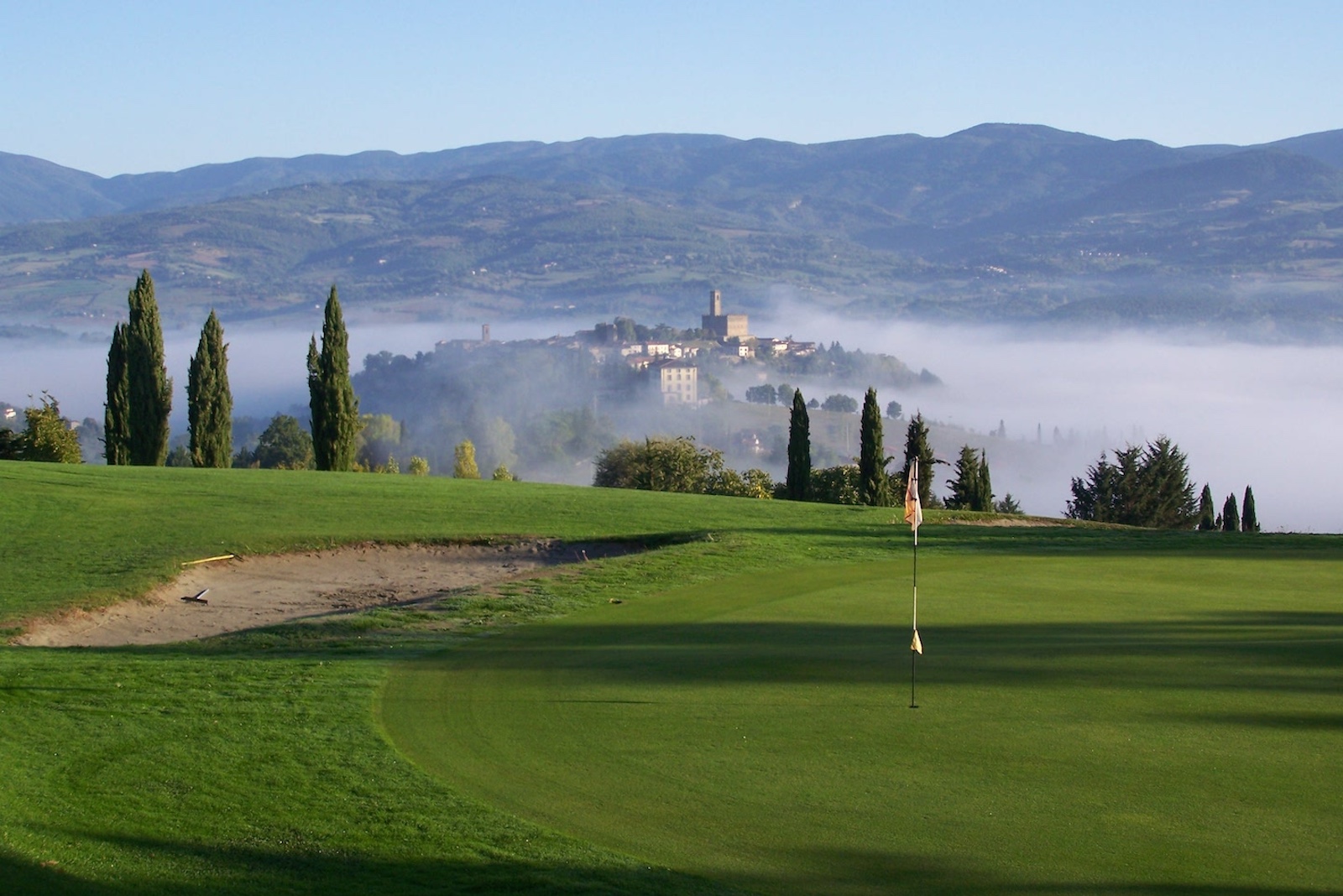 Blick vom Golfclub Casentino