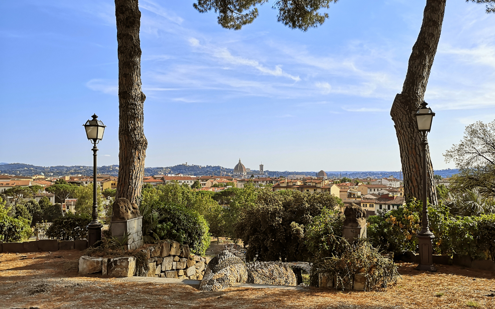 Blick auf Florenz von den Orti del Parnaso