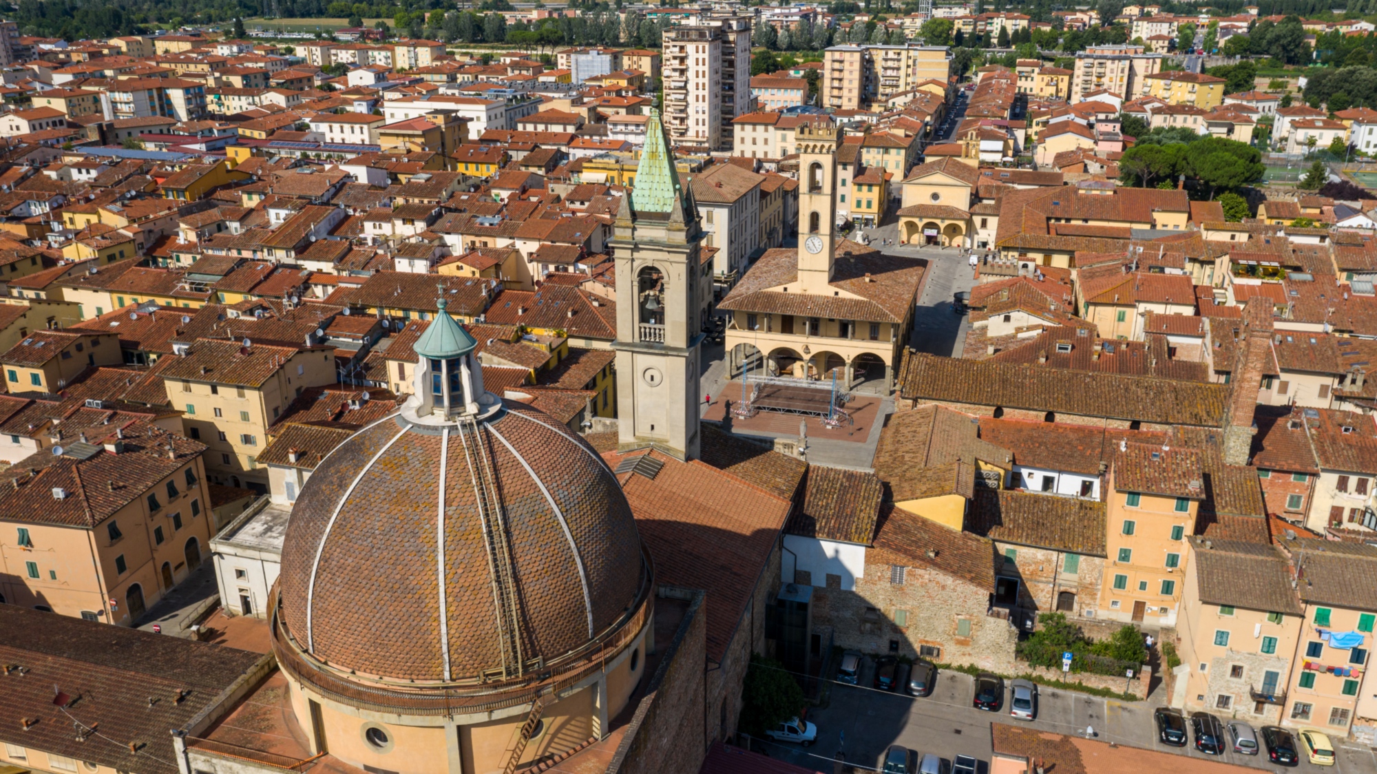 San Giovanni Valdarno from above