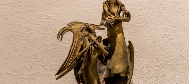 Una delle sculture di Cecco Bonanotte
