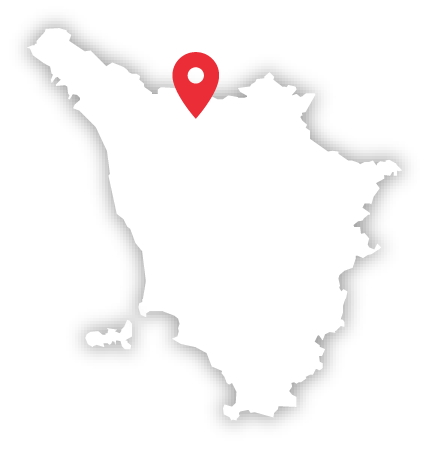 Pistoia und die Montagna Pistoiese map