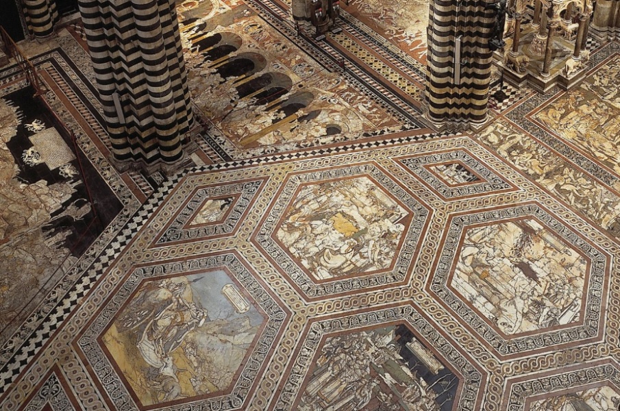 Il pavimento del Duomo di Siena