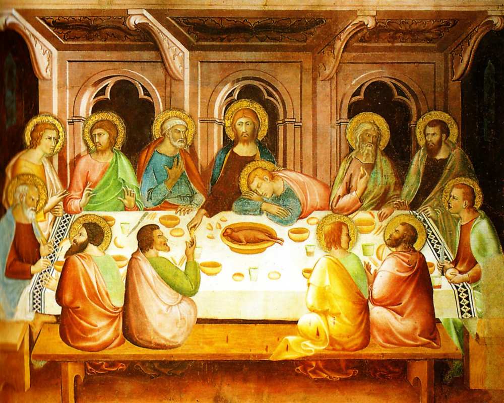 La Última cena de Lippo Memmi en la Catedral de San Gimignano