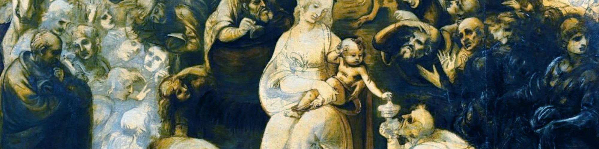 Anbetung der Könige, Leonardo da Vinci, Detail