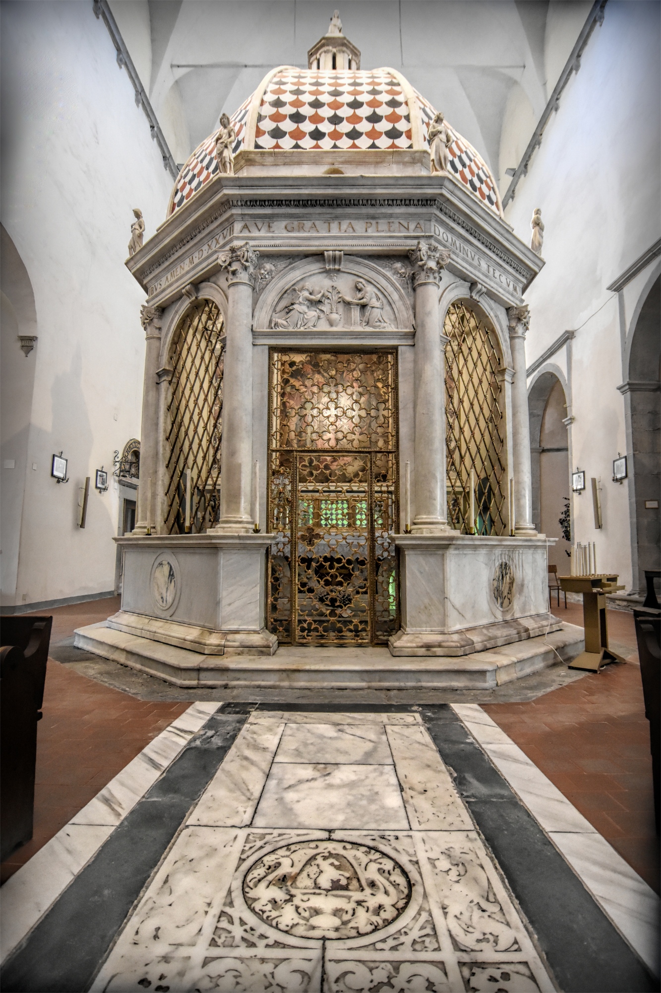 Santísima Anunciación, Pontremoli, templete Sansovino