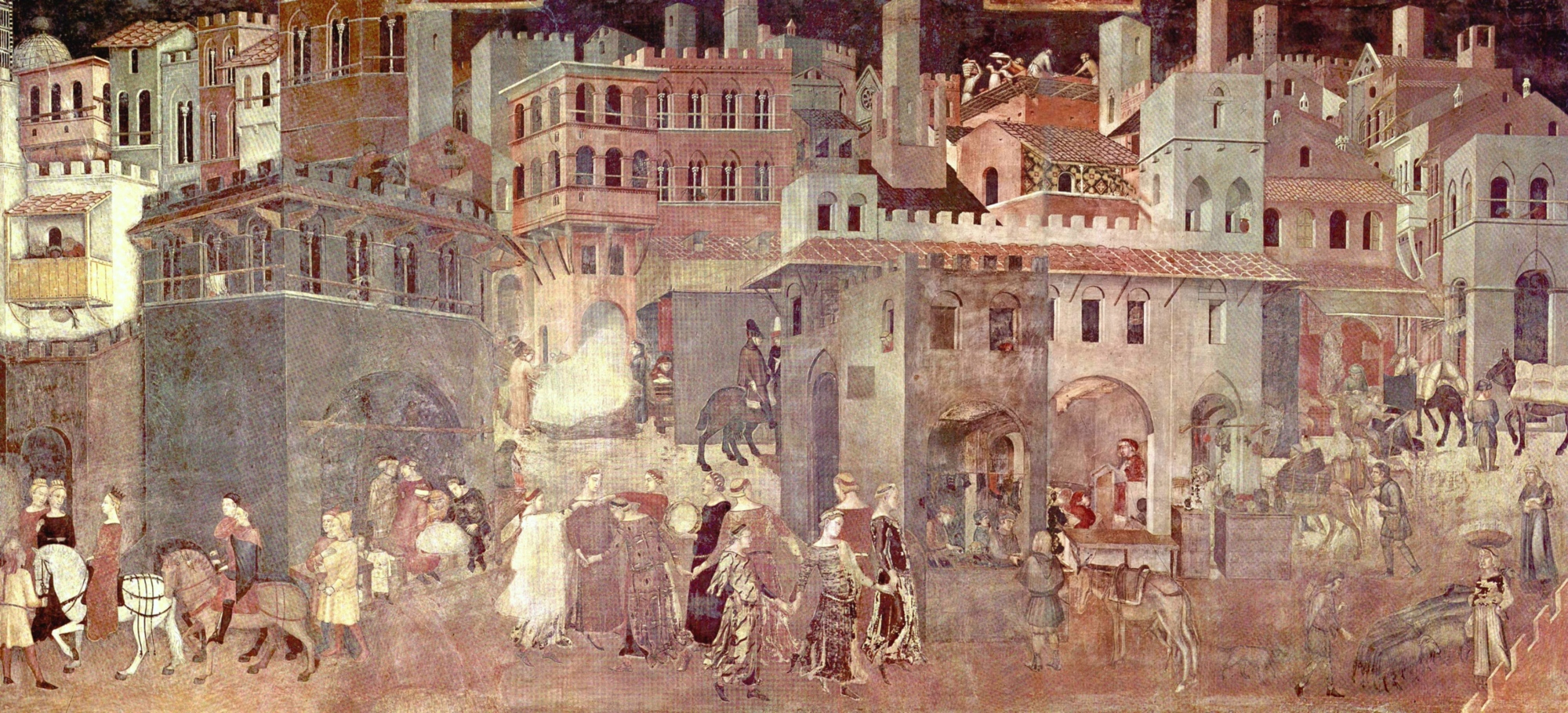 Ambrogi Lorenzetti, Les effets d'un Bon gouvernement dans la Ville