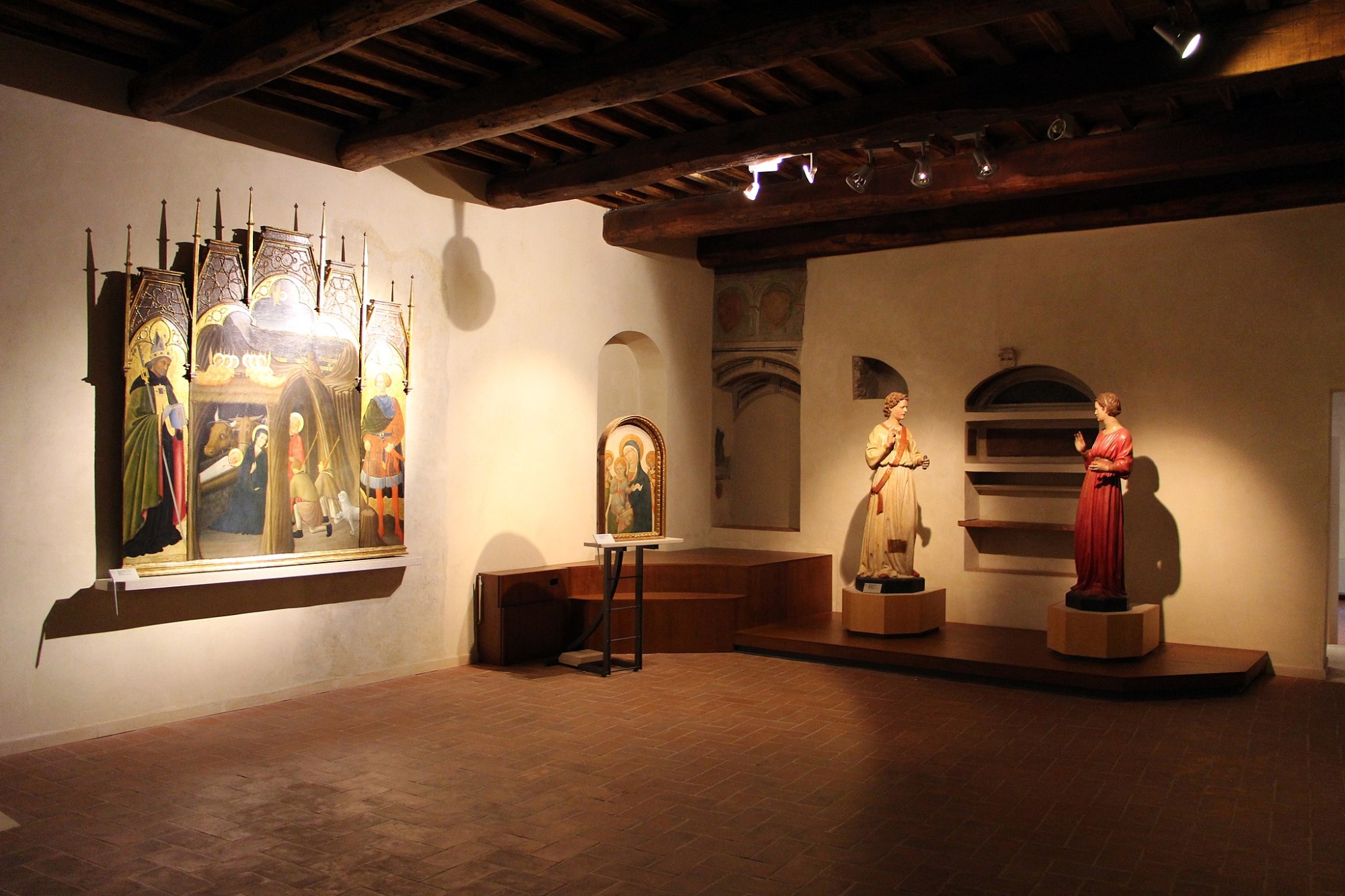 Opere esposte nel museo di Palazzo Corboli ad Asciano