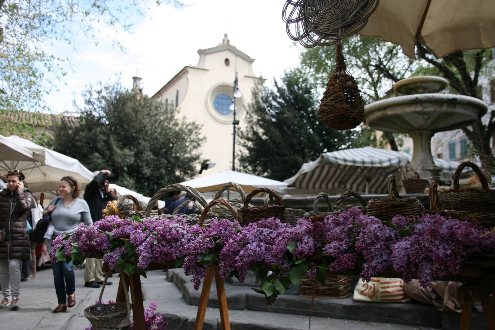 Markt auf der Piazza Santo Spirito