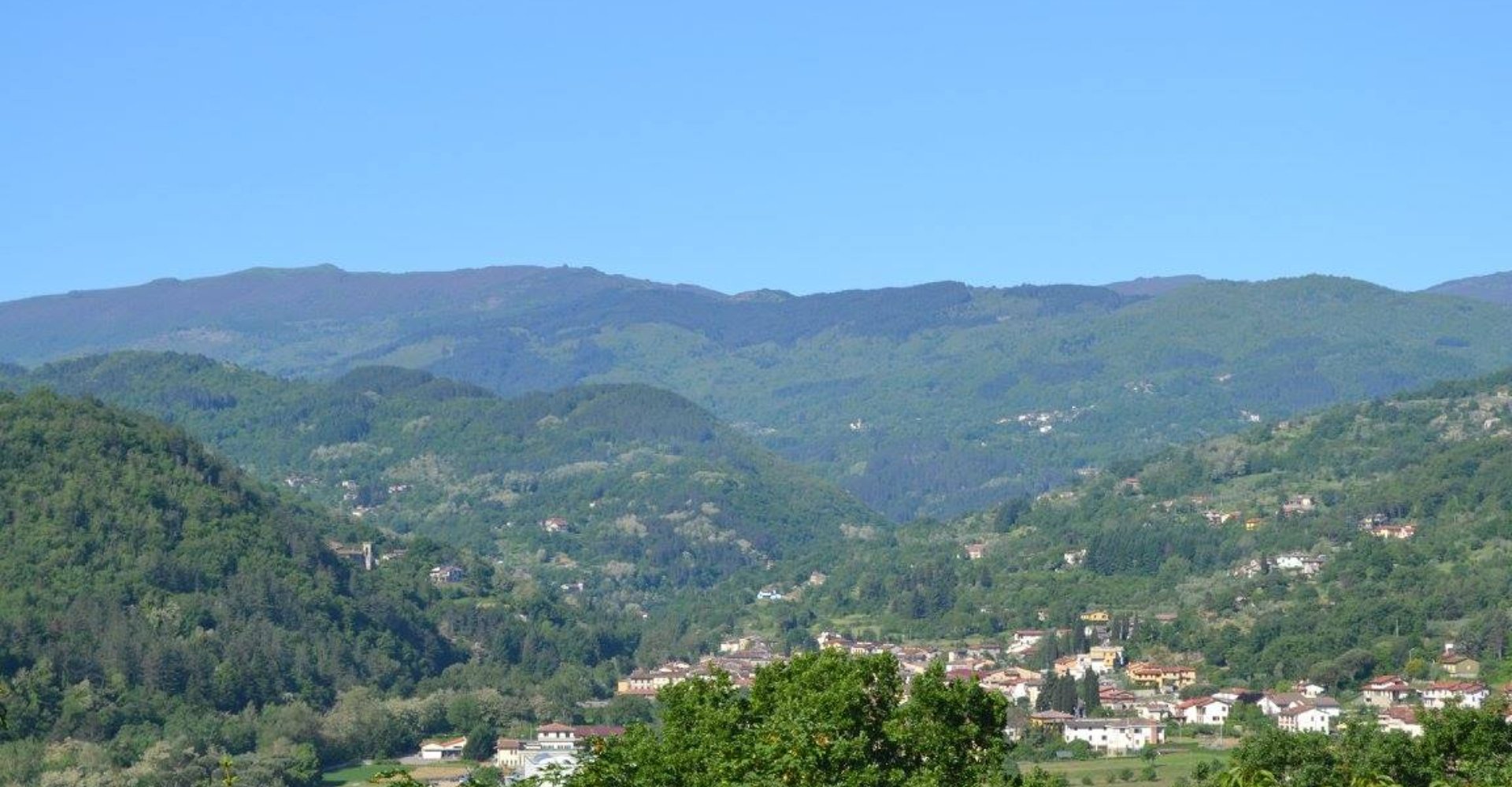 Die Valle del Solano von Borgo alla Collina aus gesehen