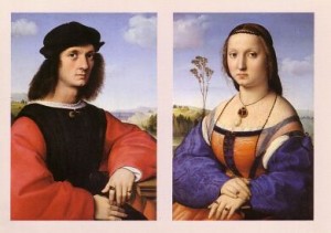 Agnolo Doni and his wife Maddalena by Raphael