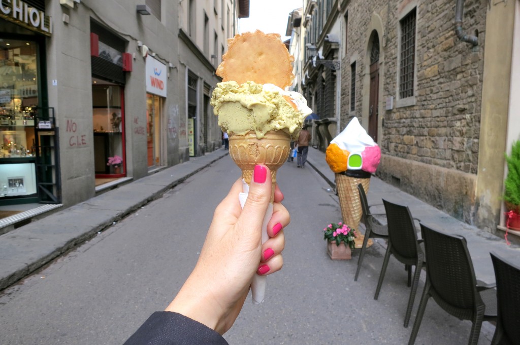 The deliciousness of ice cream in Florence