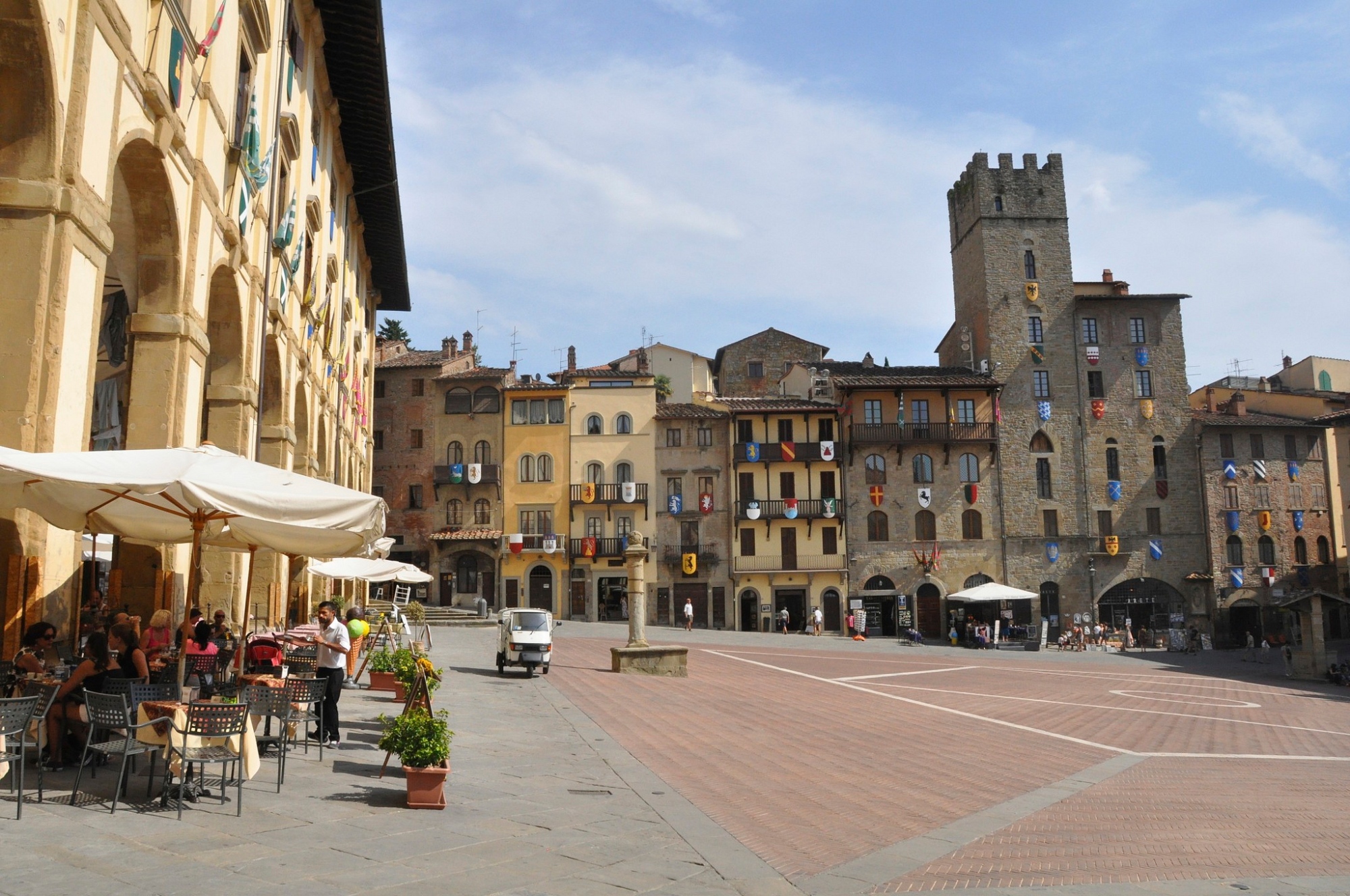 Plaza Grande en Arezzo