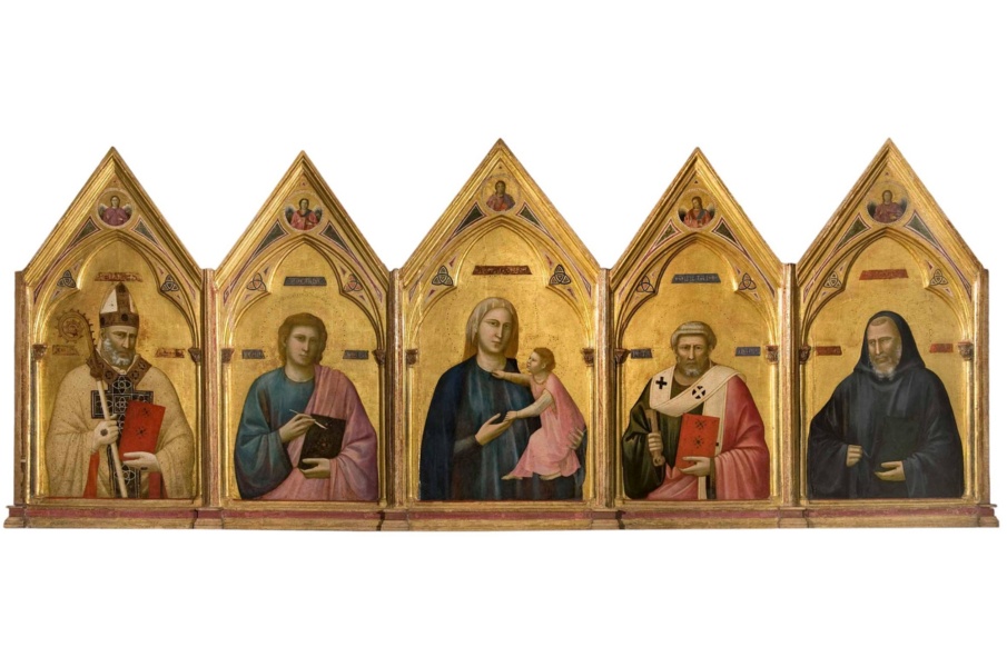 Políptico de la Badia, Galería de los Uffizi