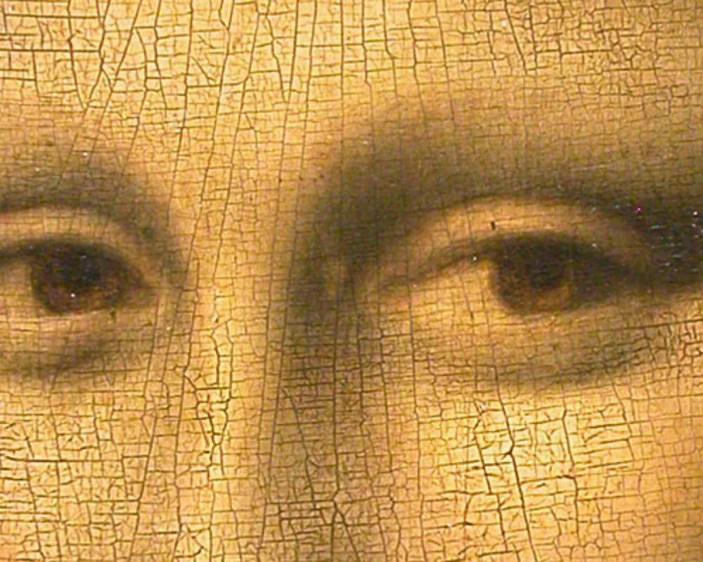 Los ojos de Gioconda de Leonardo da Vinci