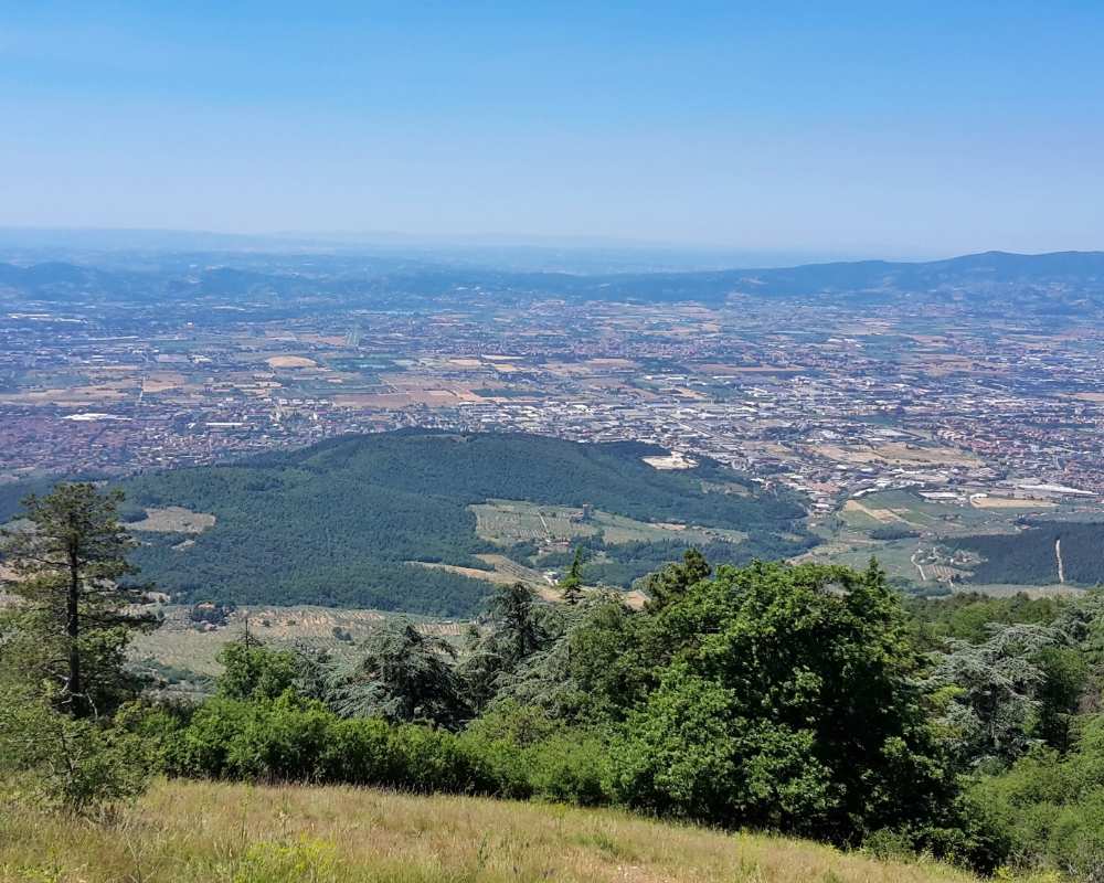 La vista desde el Monte Morello