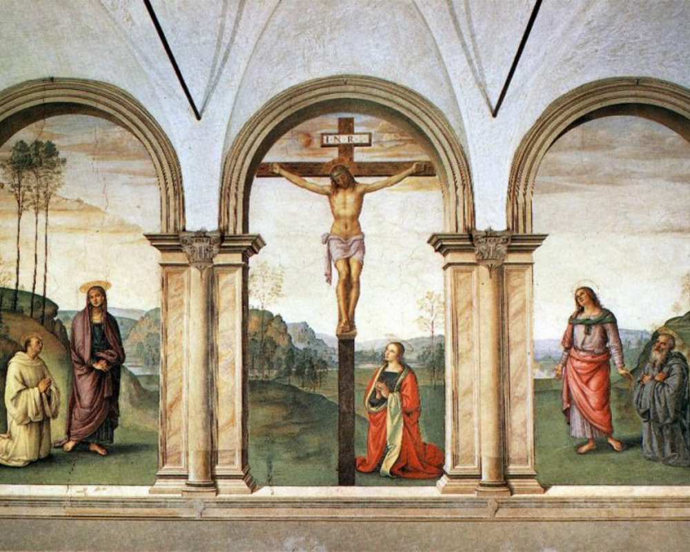 Die Kreuzigung von Perugino in Santa Maria Maddalena dei Pazzi