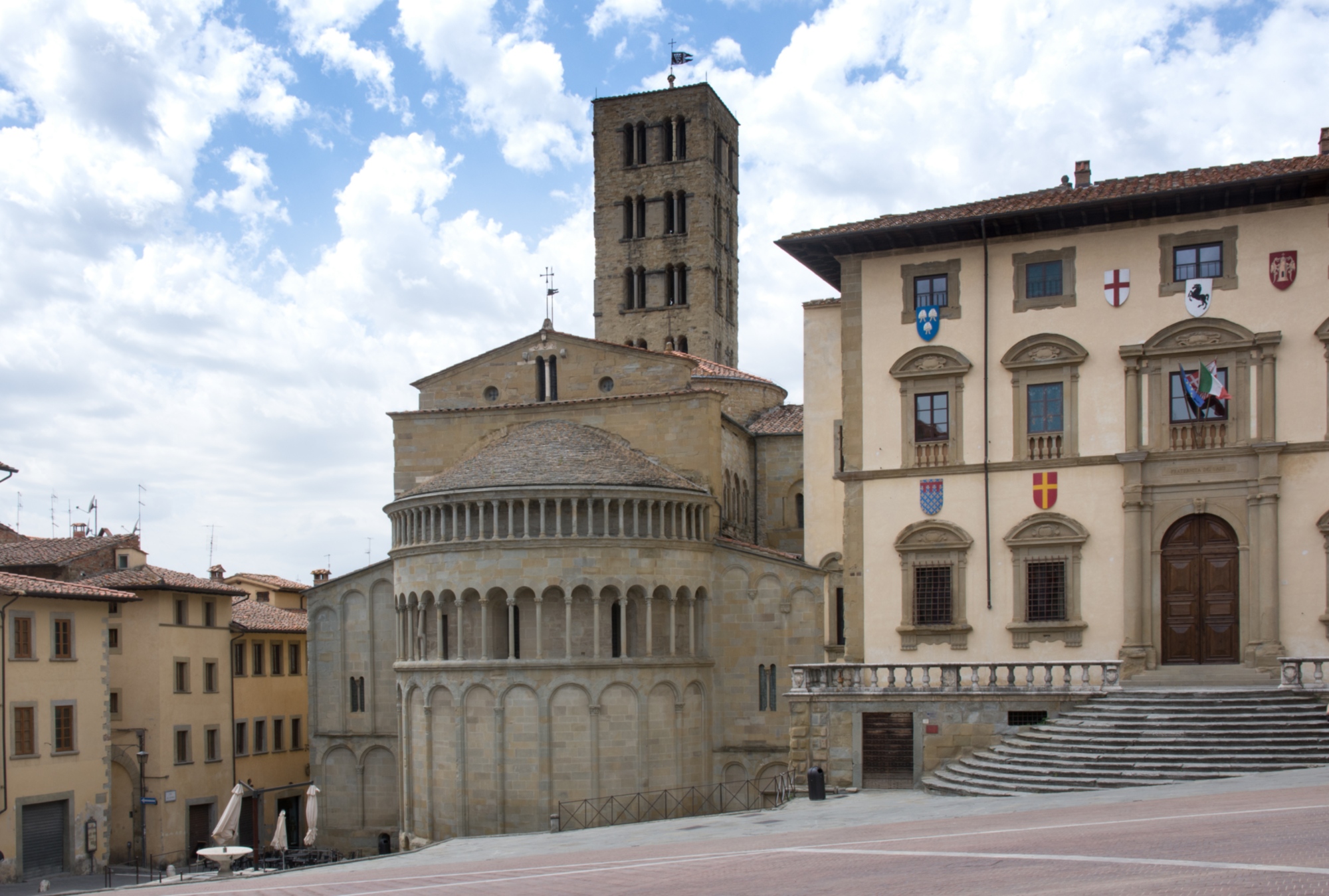 La place principale d'Arezzo