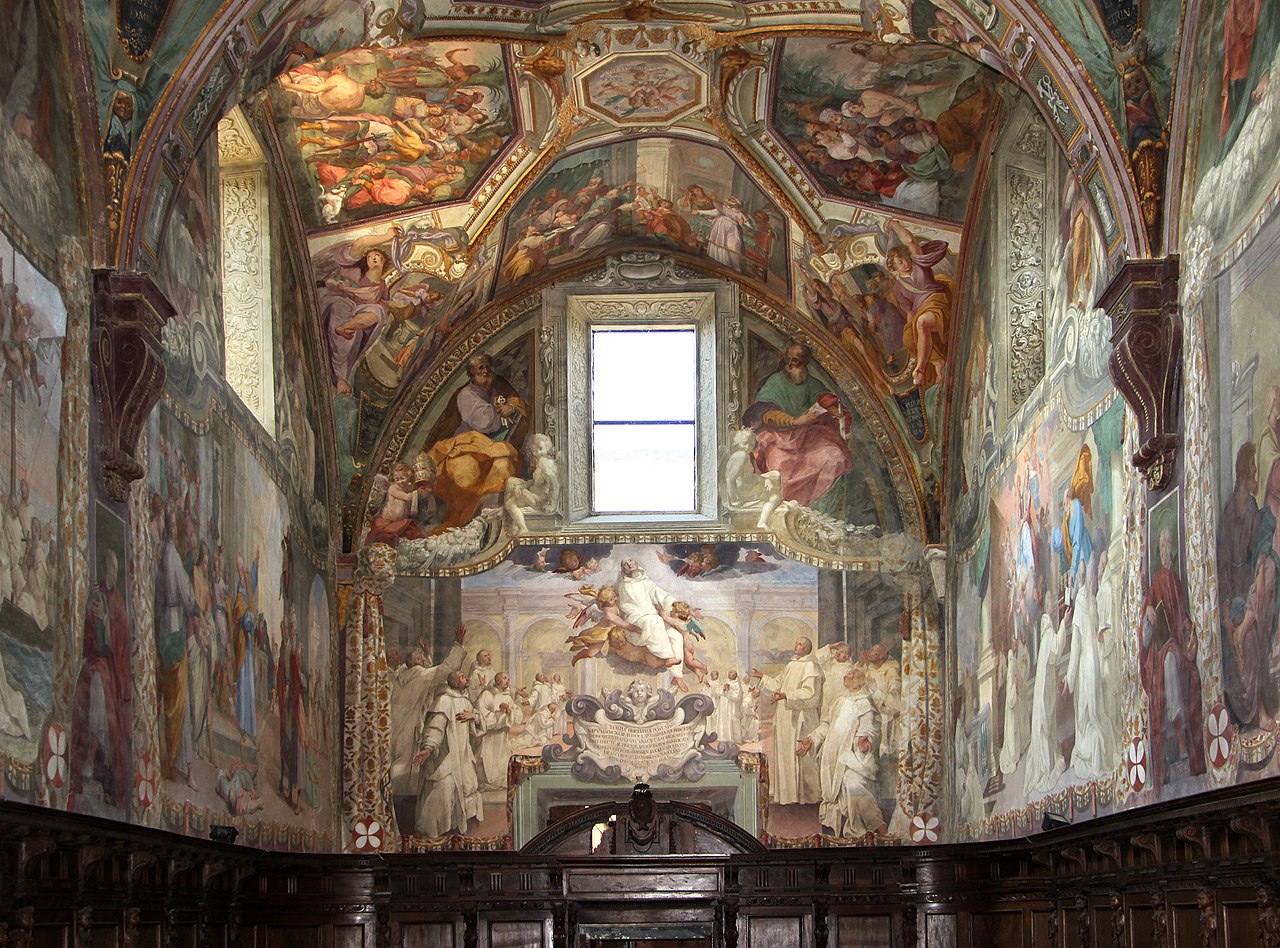 Frescoes in the church of the Certosa di Pontignano