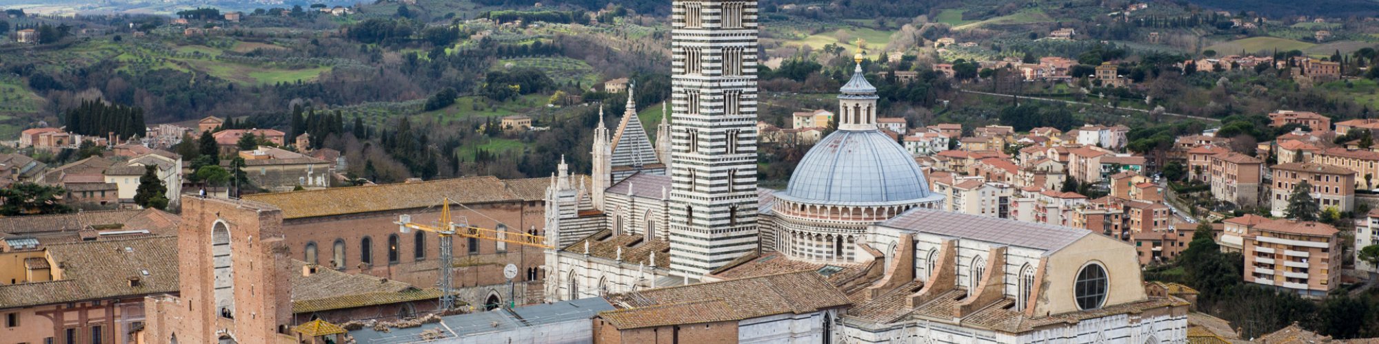 Der Dom von Siena von der Torre del Mangia aus