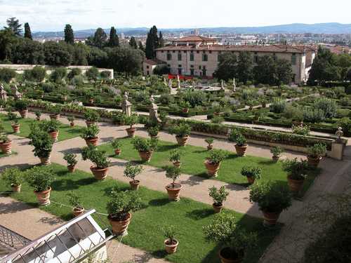 Der Garten der Villa von Castello