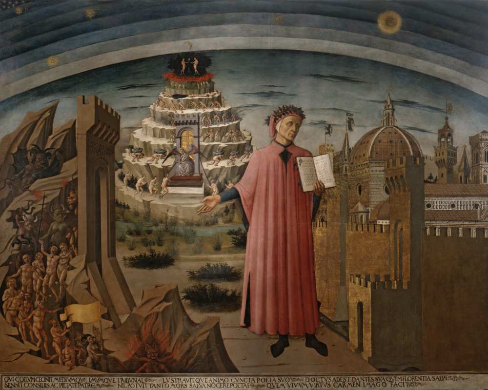 Domenico di Michelino, Dante y su poema. Santa Maria del Fiore en Florencia