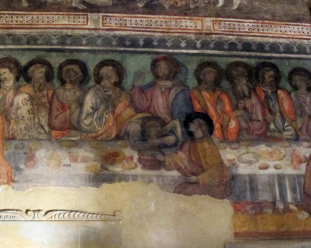 Frescoes inside the oratory