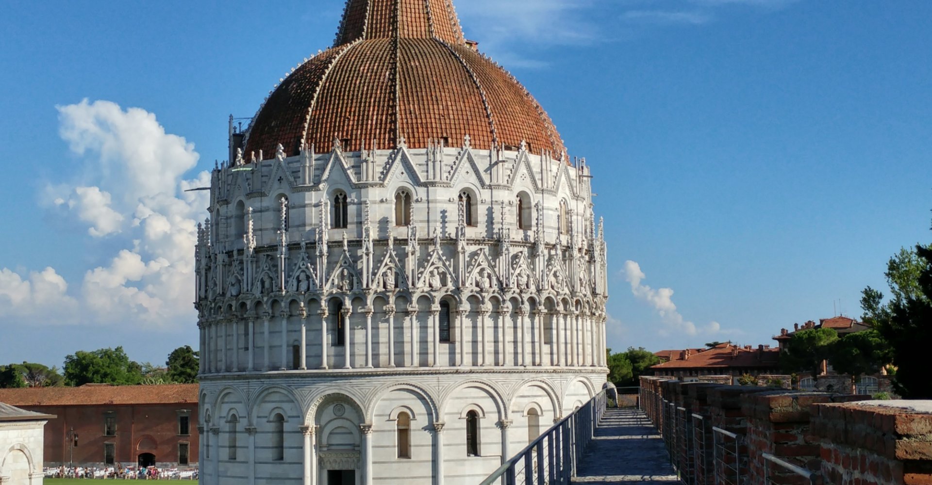 Panorama dalle mura di Pisa
