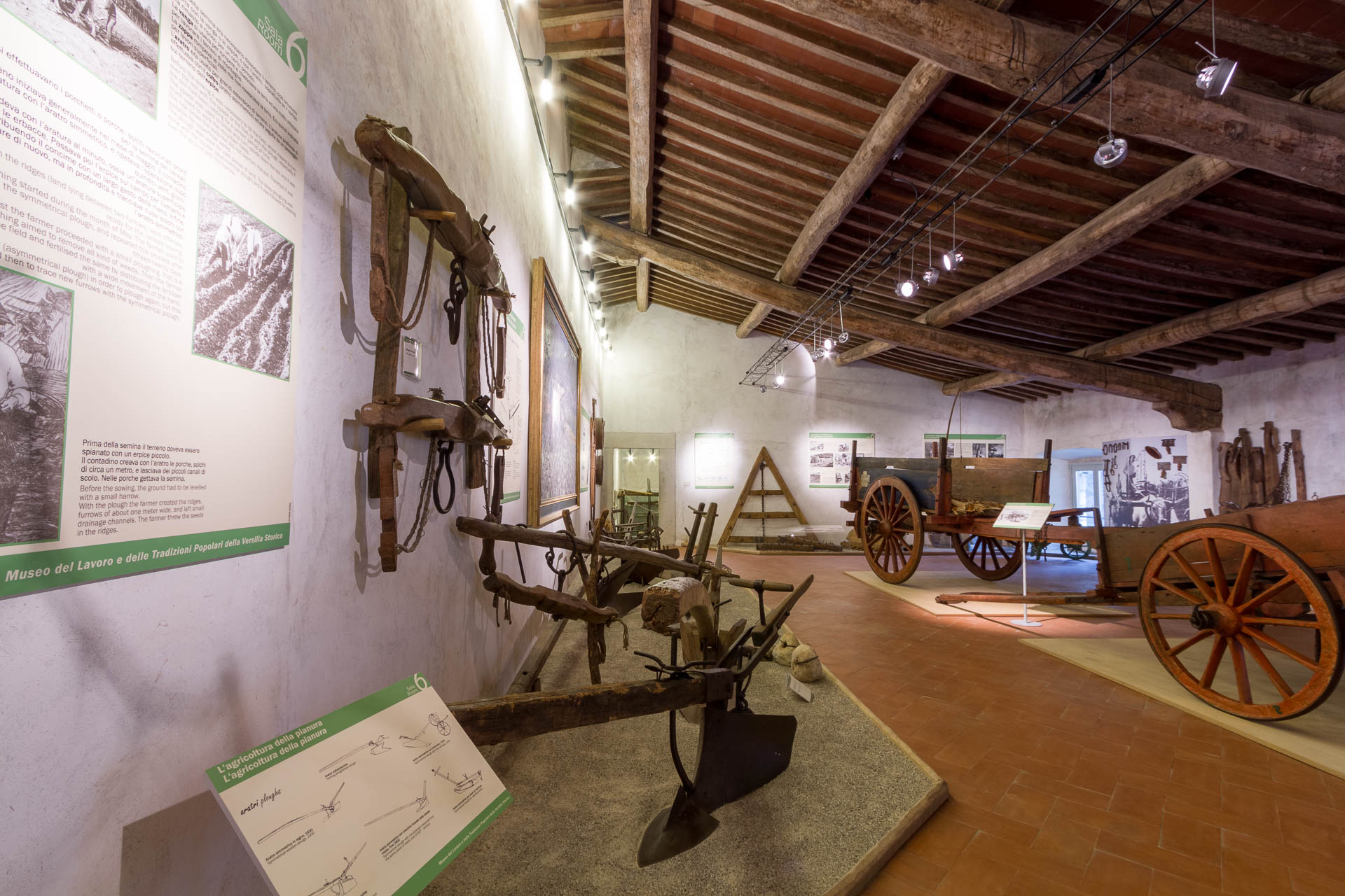Le Musée du Travail et des Traditions Populaires de la Versilia historique, une salle