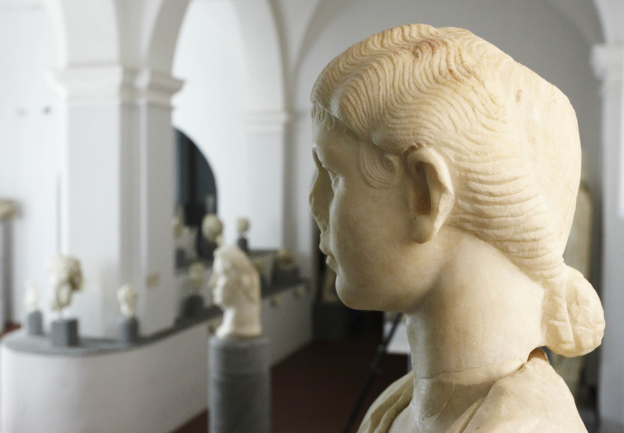 Porträt der Livilla im Museum für Archäologie und Kunst der Maremma