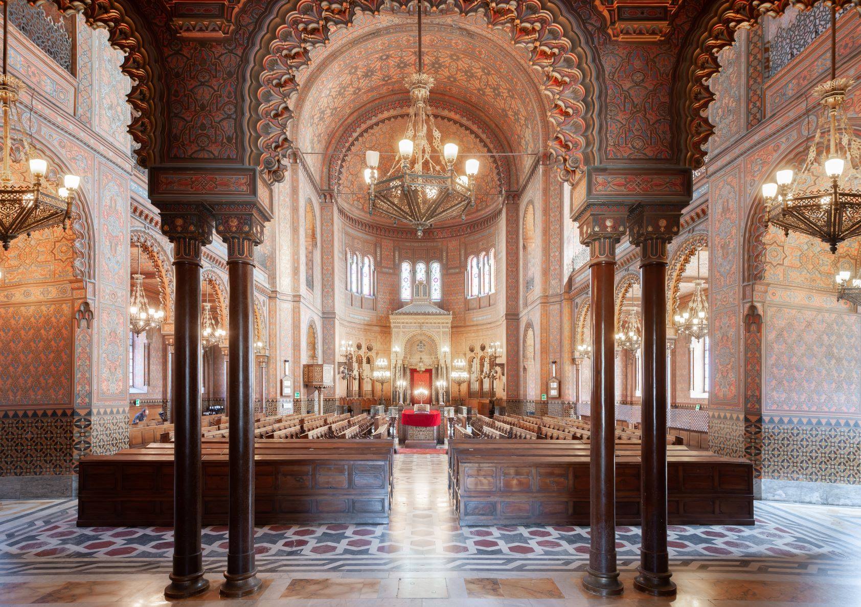 Interior de la Sinagoga de Florencia