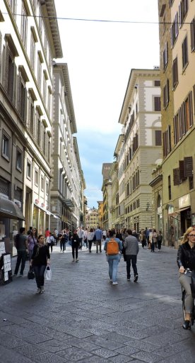 Via Calzaiuoli en Florencia