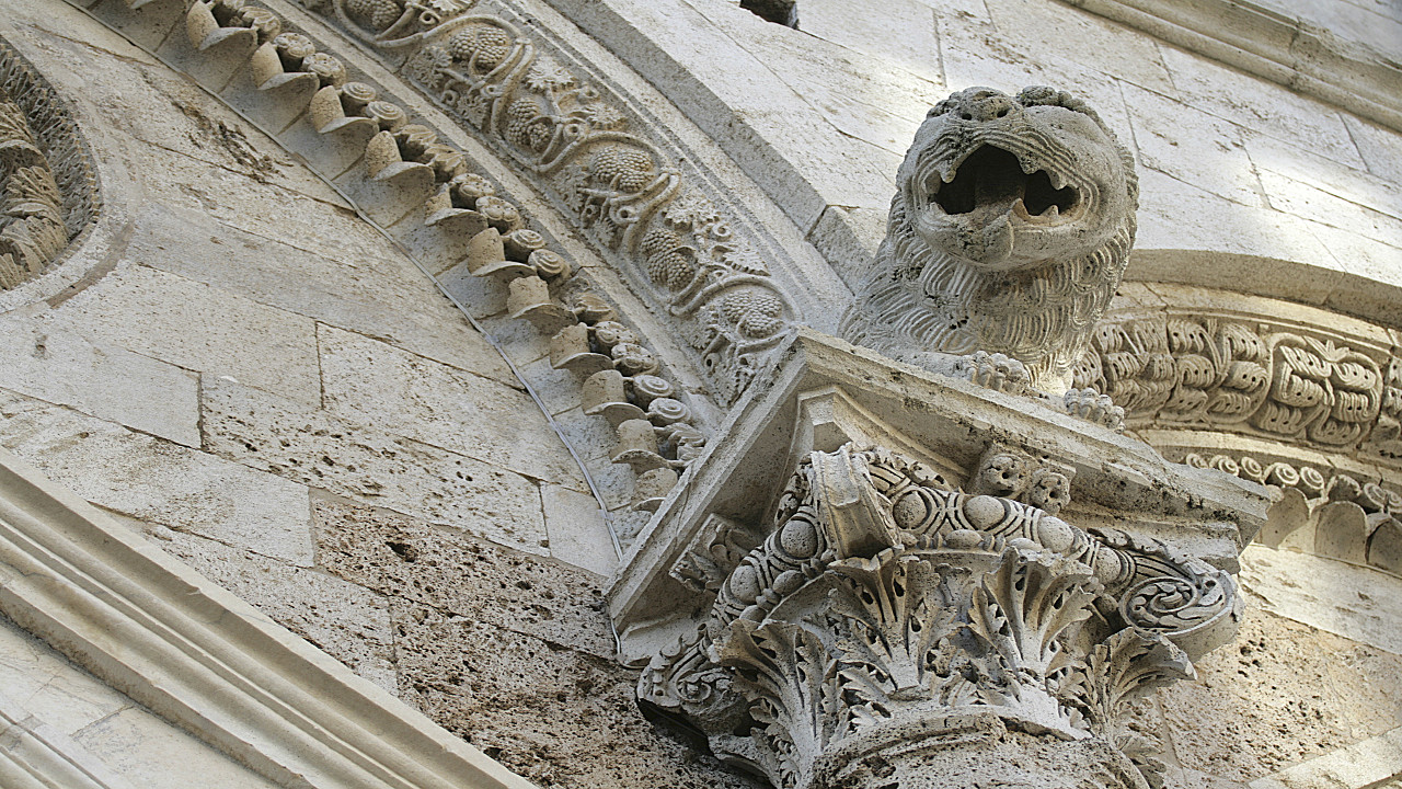 Détail de la cathédrale de San Cerbone, Massa Marittima