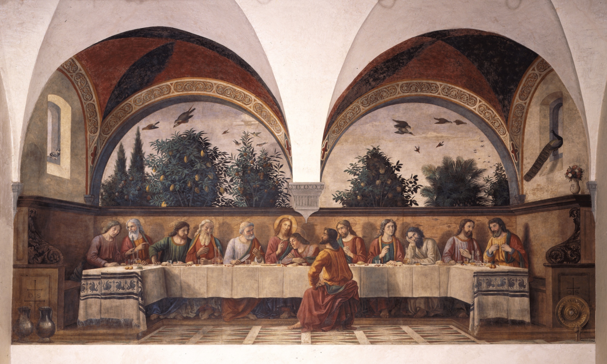 Cenáculo de Ognissanti, Domenico Ghirlandaio, Última Cena