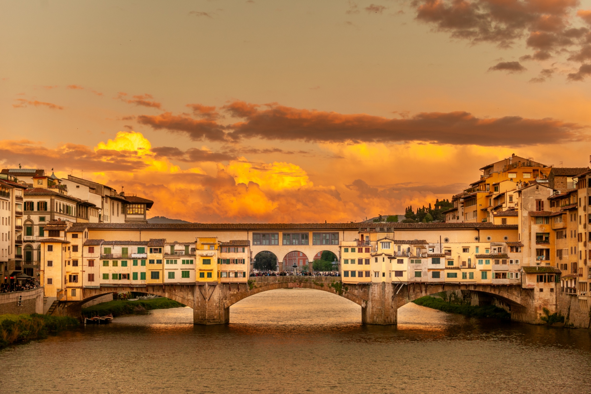 Ponte Vecchio bei Sonnenuntergang
