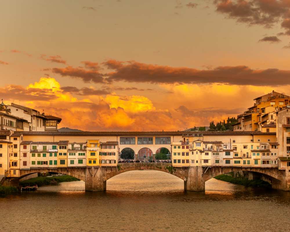 Ponte Vecchio at sunset