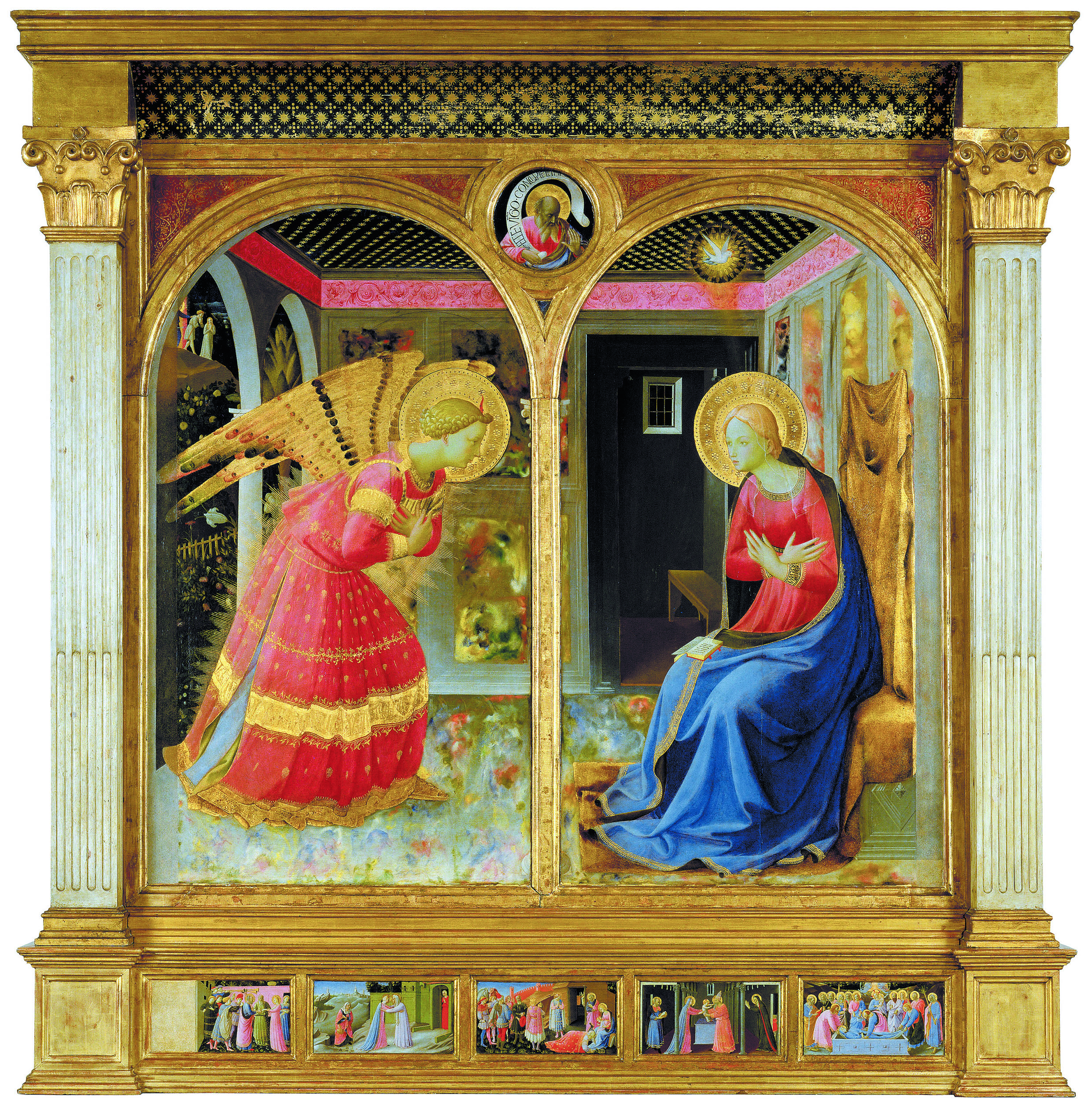 Fra Angelico, Annonciation, Musée de la Basilique de Santa Maria delle Grazie de San Giovanni Valdarno