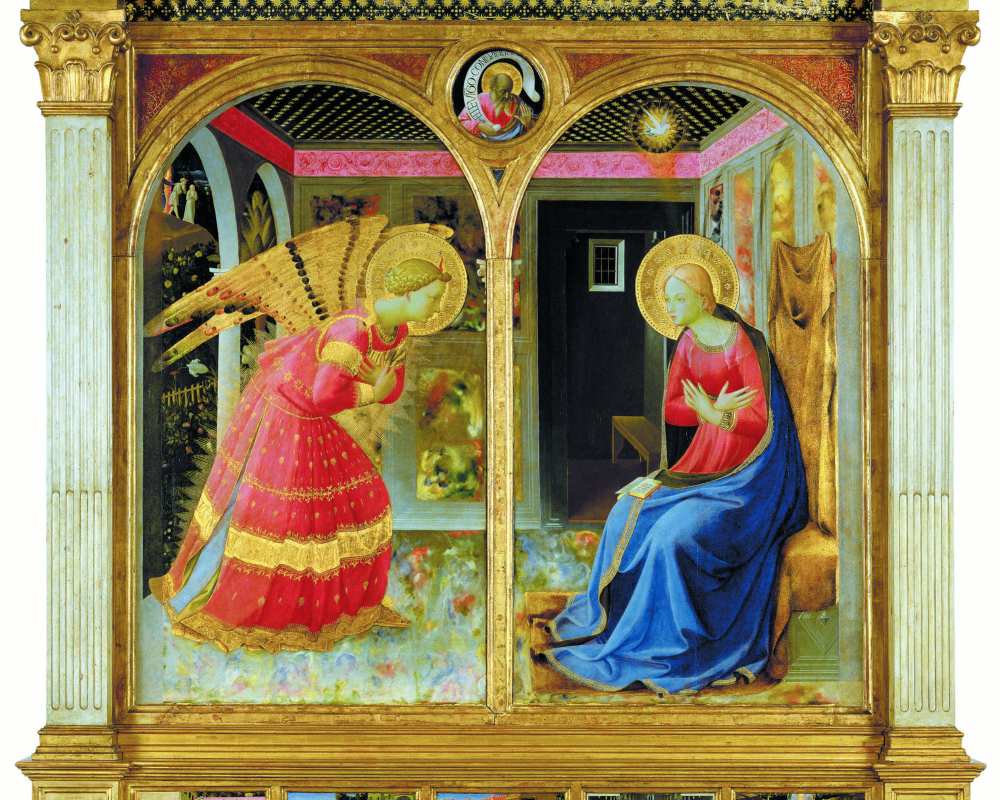 Beato Angelico, Annunciation, Museum Basilica Santa Maria delle Grazie