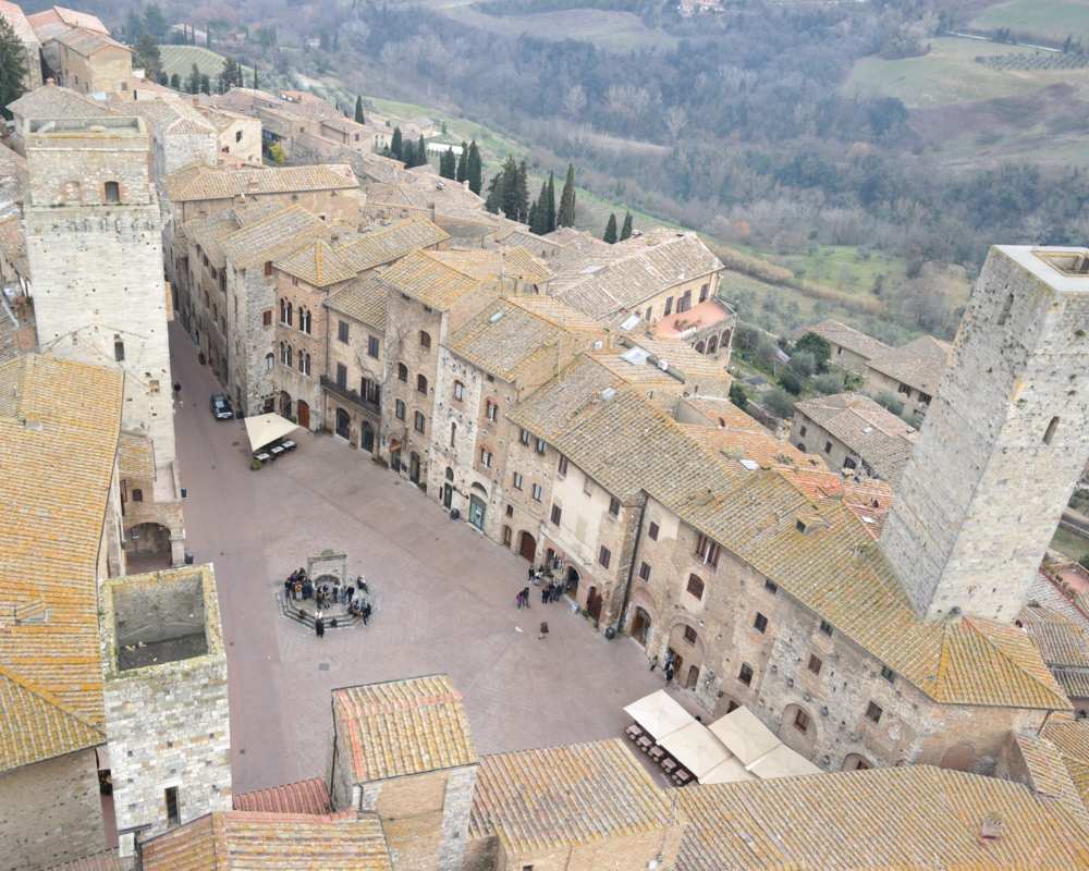 The view from Torre Grossa in San Gimignano