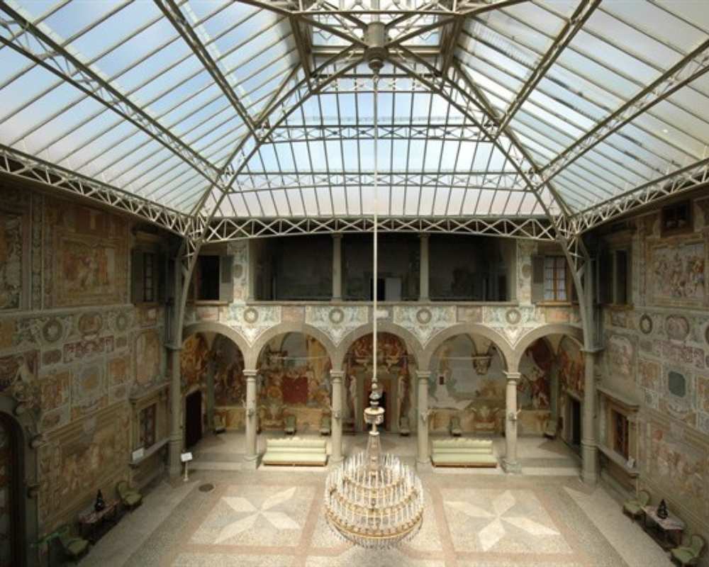 El interior de la Villa de los Medici en Petraia