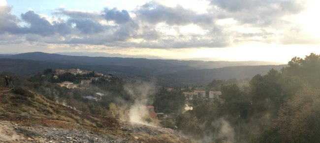Monterotondo Marittimo, el panorama visto desde Biancane