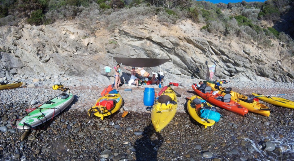En kayak et en SUP autour du promontoire de Piombino