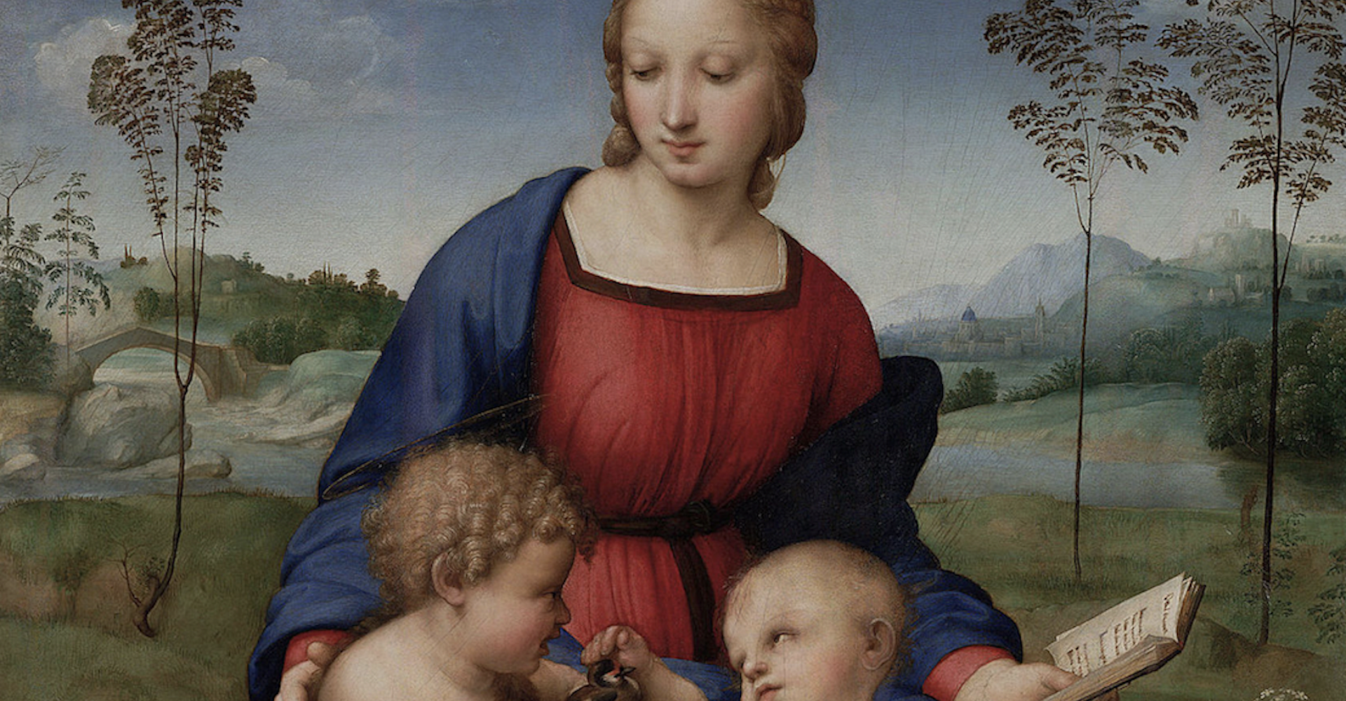 Die Madonna del Cardellino von Raffaello in den Uffizien