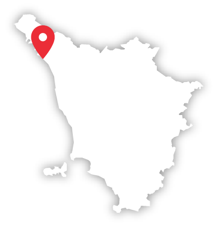 Apuanische Riviera map