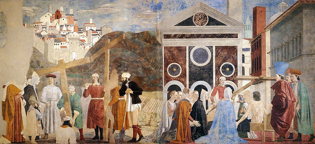 Detalle de las Historias de la Vera Cruz de Piero della Francesca