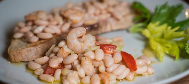 Sorana beans with shrimps